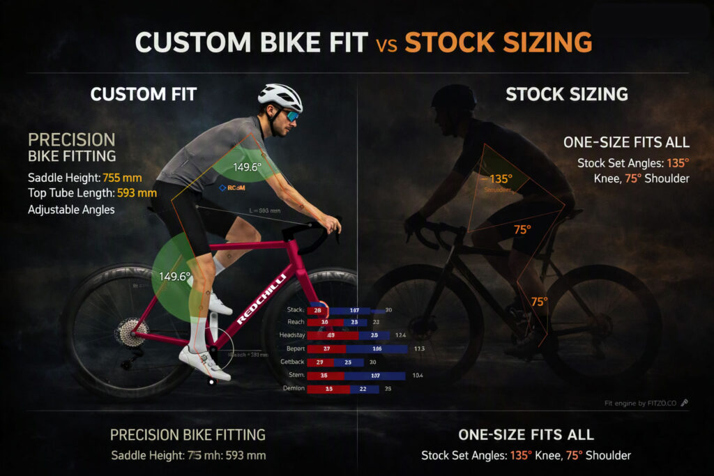 Custom Bike Fit vs Stock Sizing Explained Custom Bike Fit vs Stock Sizing Explained